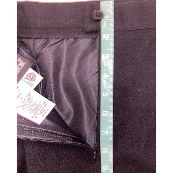 SAG HARBOR Vintage 100% Pure Wool Black Straight Pencil Skirt Size 14 - Picture 10 of 10